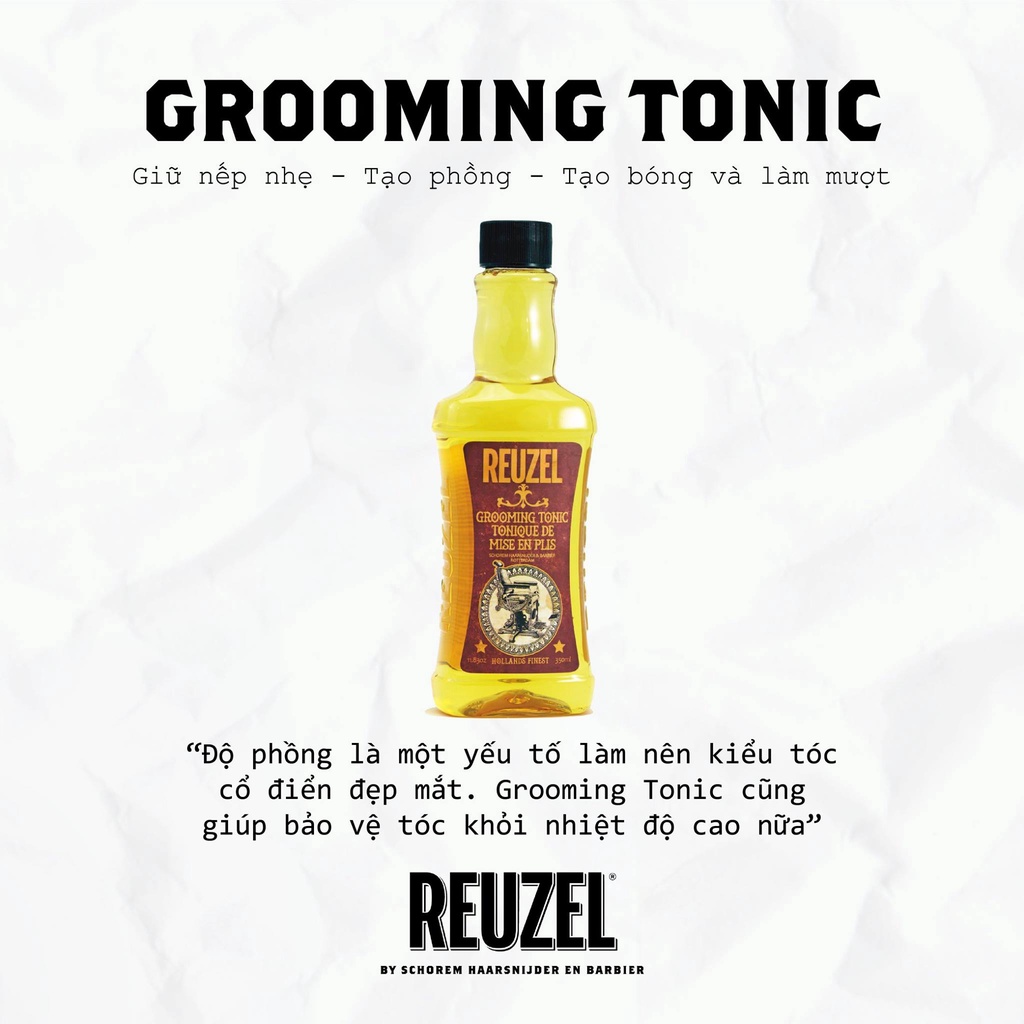 Xịt Tạo Phồng Tóc Reuzel Spray Grooming Tonic , Surf Tonic, Hair Tonic, Clay Spray 355/350ml