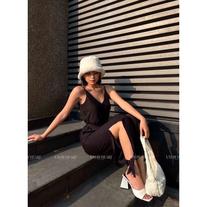 Jumpsuit 2 dây xẻ ống thắt nơ Emi Jumpsuit JS001 độc đáo kiểu dáng mới lạ - Uni By Heart