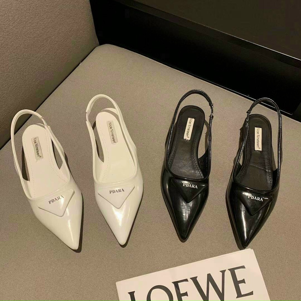 Giày bệt da bóng 2 màu siêu xinh hàng cao cấp