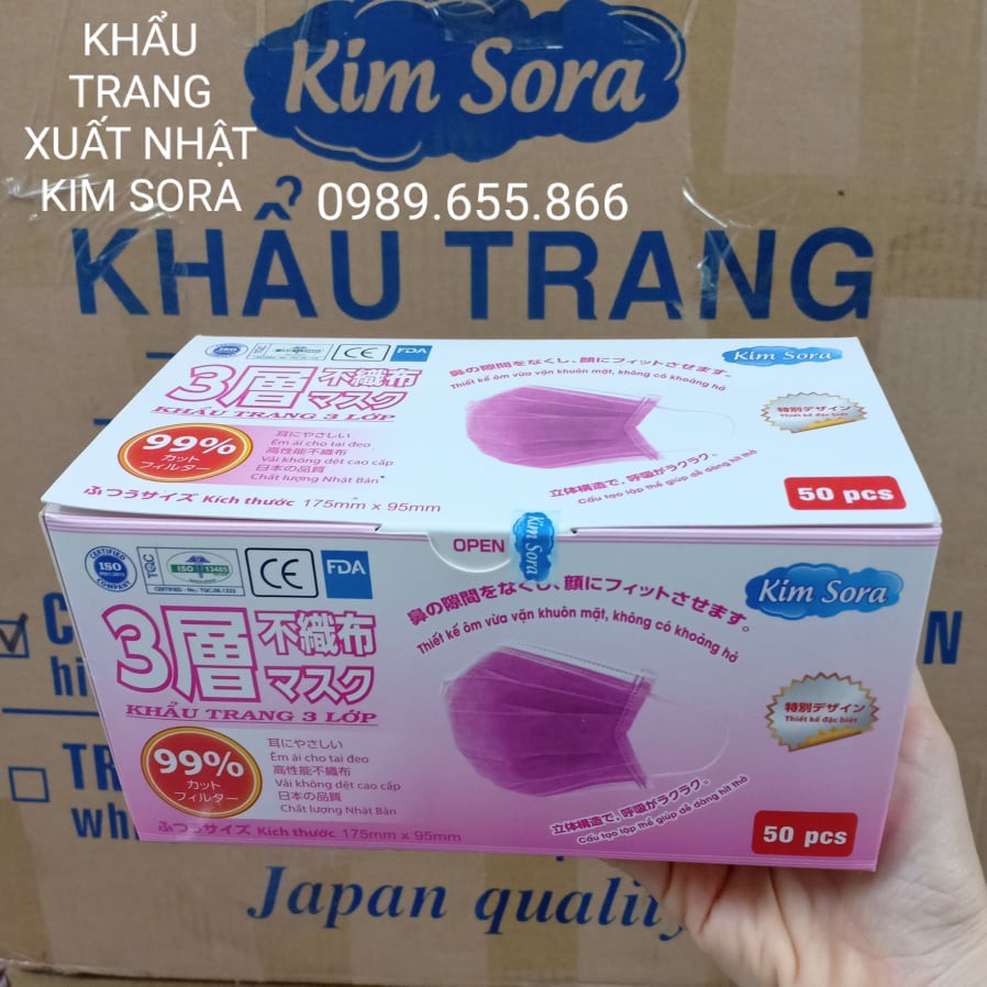 Khẩu trang y tế xuất Nhật Kim Sora (Hộp 50 cái)