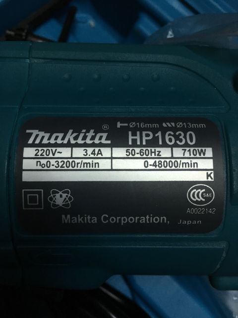 Trọn bộ máy khoan đủ mũi Makita HP1630