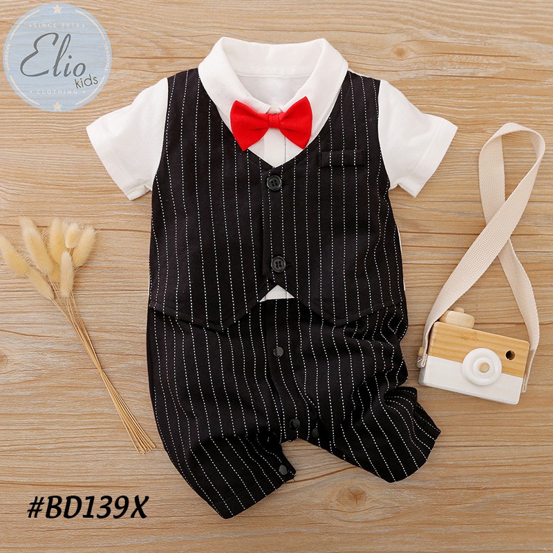 Bodysuit bé sơ sinh, áo sơ sinh cho bé từ 1 tháng đến 1 tuổi kiểu dáng vest, chất liệu cotton 100% cao cấp BD138