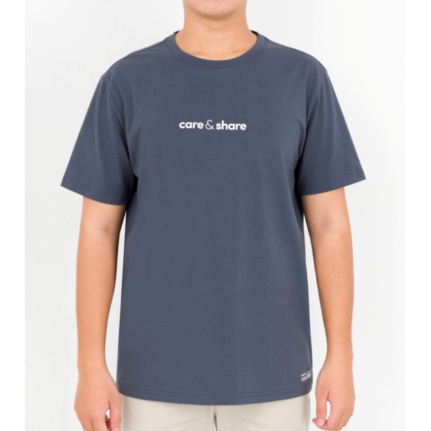 Áo thun nam in Care&Share  Cotton Compact Premium (chính giữa) thương hiệu Coolmate | BigBuy360 - bigbuy360.vn