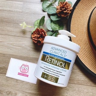 Kem dưỡng Advanced Clinicals retinol có trà xanh hoa cúc - dùng được cho mặt và toàn thân