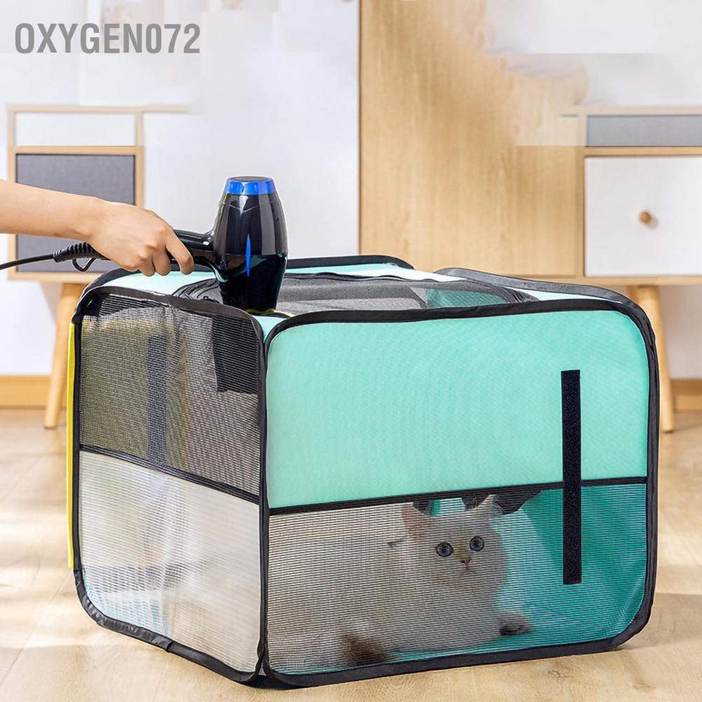 🥭 Oxygen072 Hộp sấy lông thú cưng Chống rách Có thể gập lại Dung tích lớn Lồng thổi cho chó mèo chuyến du lịch tại nhà