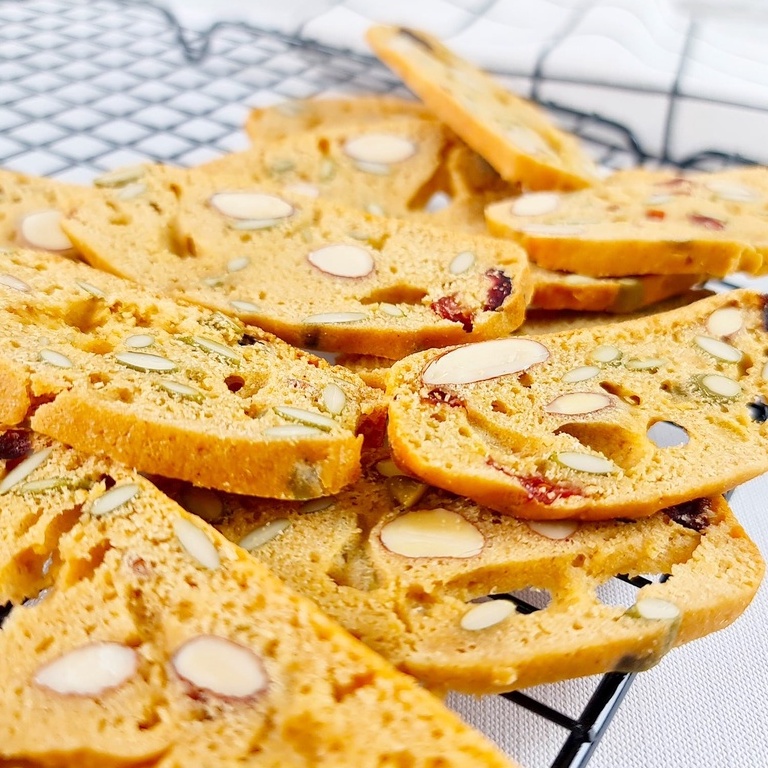 Bánh BISCOTTI nguyên cám KHÔNG ĐƯỜNG dành cho người ăn kiêng, giảm cân