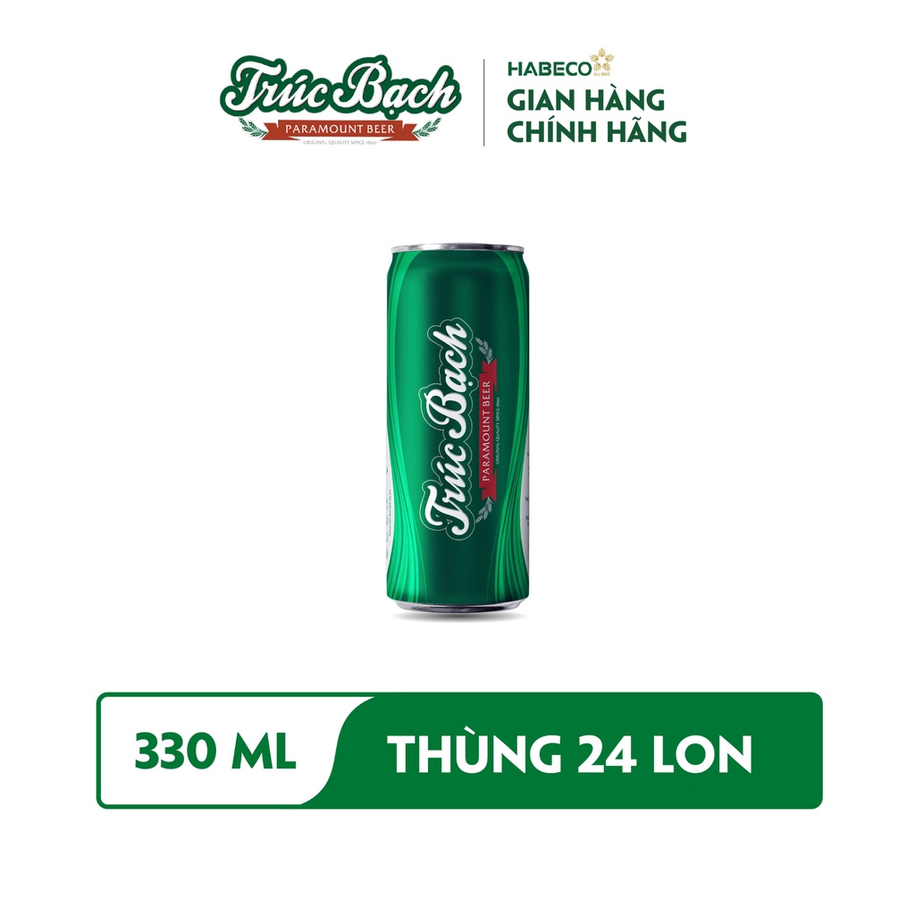 [GIFT] Combo 2 lon Bia Trúc Bạch HABECO (330ml/lon) - Phiên bản lon cao