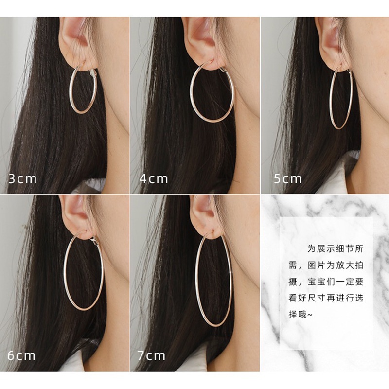 Set 6 Đôi Khuyên Tai Tròn Thời Trang Dành Cho Nữ