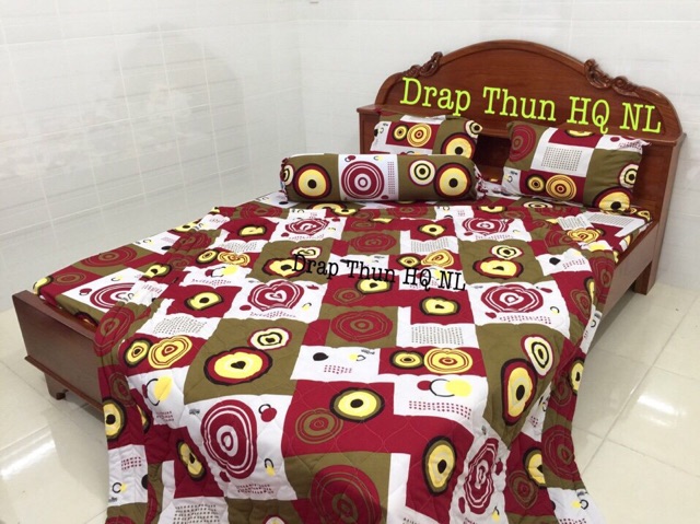 Drap thun Hàn Quốc (bộ: drap,2 nằm, 1 ôm)