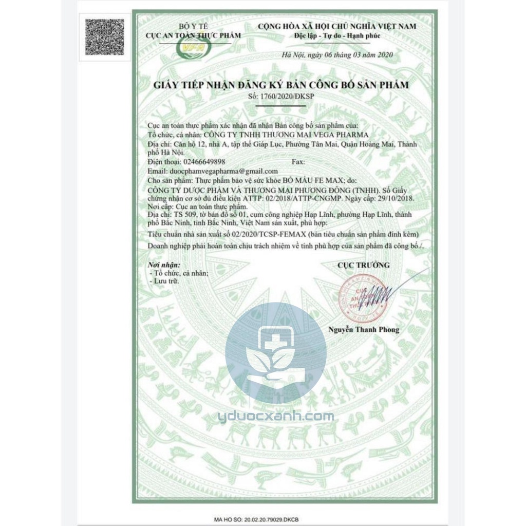 Mua  FE-MAX IRON SPRAY, 50ml, Bổ sung sắt cho bé, trẻ em - Y Dược Xanh