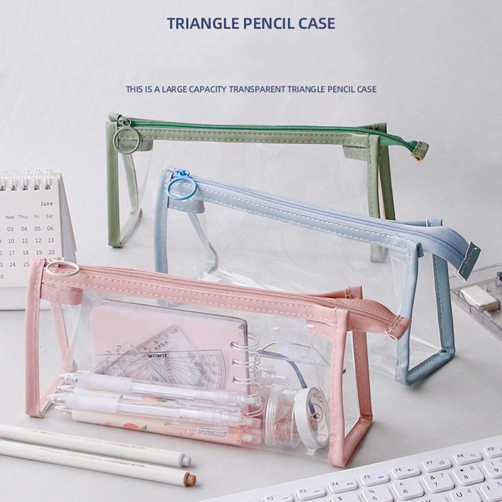 UUMIR Túi Đựng Bút Trong Suốt Chống Nước Phong Cách Hàn Quốc Ốp