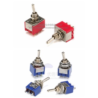 057 > công tắc nút mts-102-103-202-203-302-402 3 chân-6 chân hai tốc độ công tắc cánh tay rocker đơn / đôi hai tốc độ