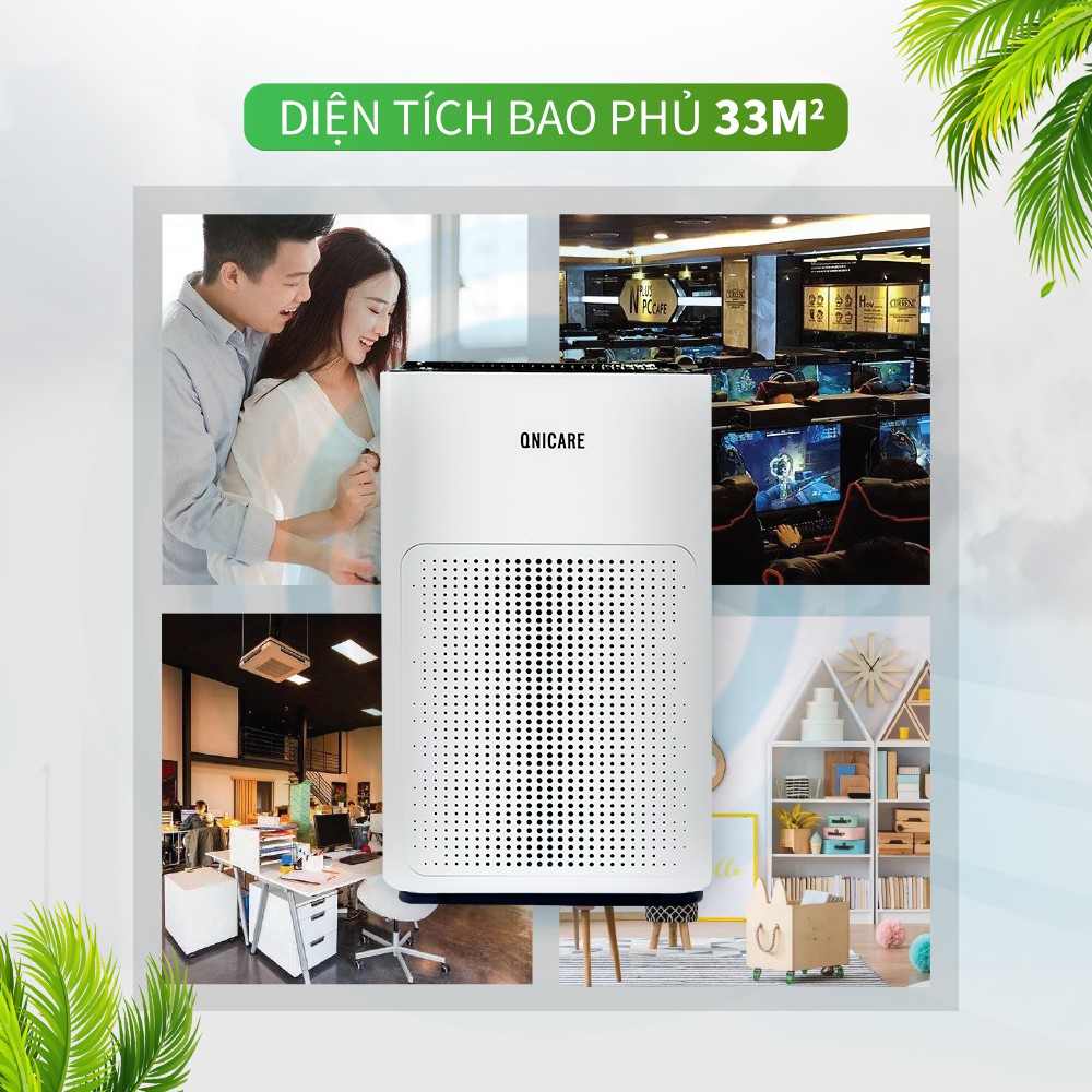 [Mã ELHA22 giảm 6% đơn 300K] Máy lọc không khí Qnicare AirQ-100V (33m² - Hàng chính hãng)