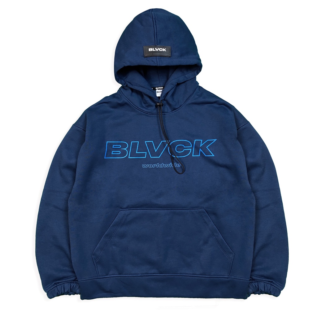 Áo khoác hoodie basic BLVCK - Bluerock (Phiên bản mùa đông: Nỉ bông dày)