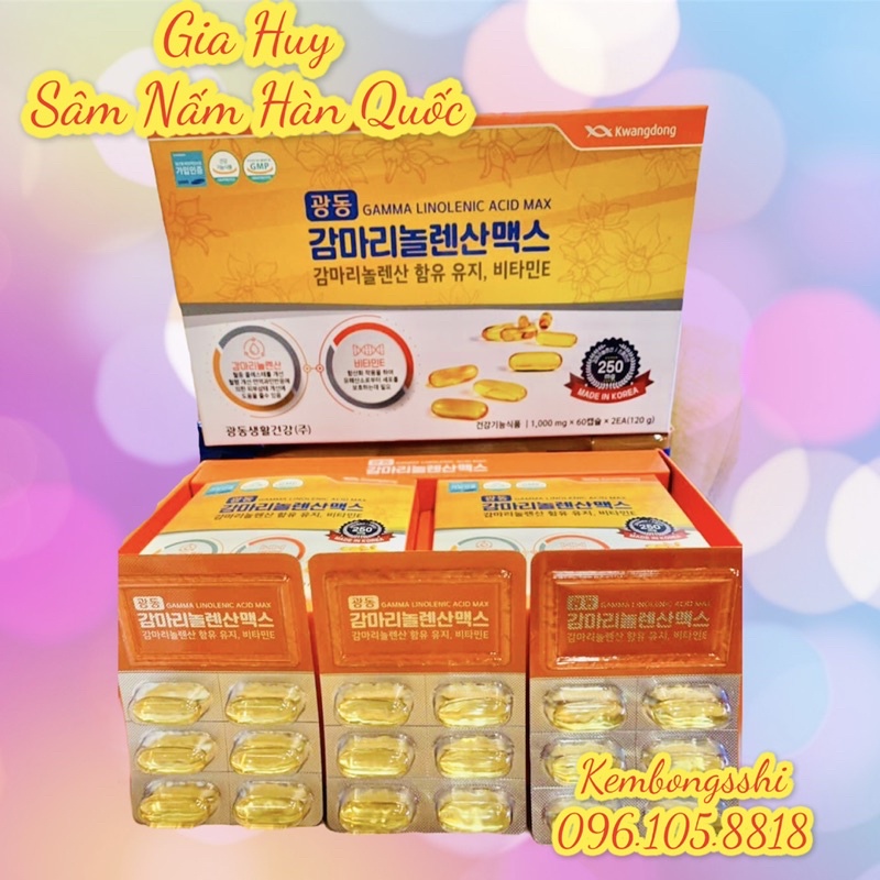 [HÀNG MỚI VỀ] Viên Uống Hoa Anh Thảo KWANGDONG Hàn Quốc