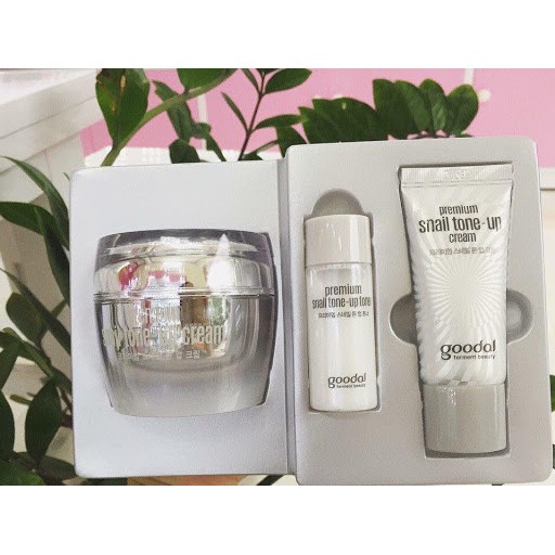 [ CHÍNH HÃNG ] Set Kem Ốc Sên Dưỡng Trắng Da GOODAL PREMIUM TONE-UP CREAM