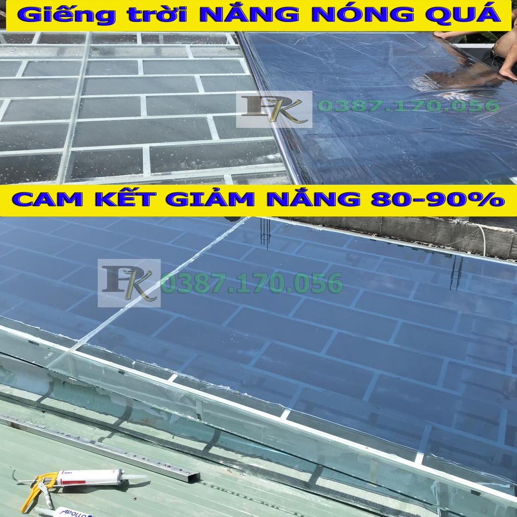 [SIÊU MÁT - GIẢM 95%]decan phim cách nhiệt chính hãng chống nóng cho giếng trời-cửa kính chính hãng Hàn quốc khổ 1,5x1m