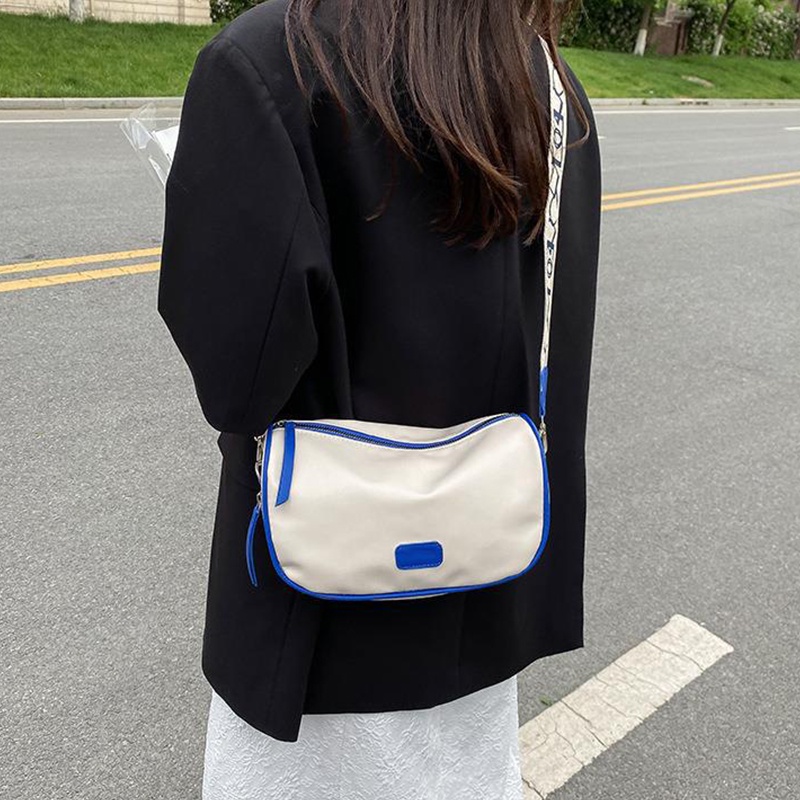 Túi đeo chéo nữ mini vải canvas bền bỉ phong cách unisex Hàn Quốc - màu đơn giản Nitrogen071