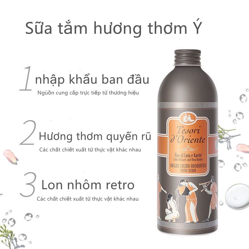 Sữa tắm nước hoa Oriental Gem Ý dưỡng ẩm với hương lâu phai
