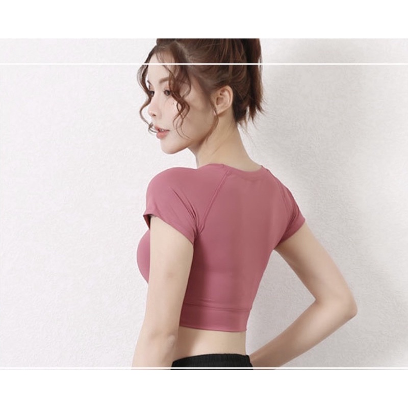 Áo GYM 806 Croptop tập yoga aerobic  cao cấp, ôm body mặc chơi thể thao, đi chơi 806 ofelia ofelias