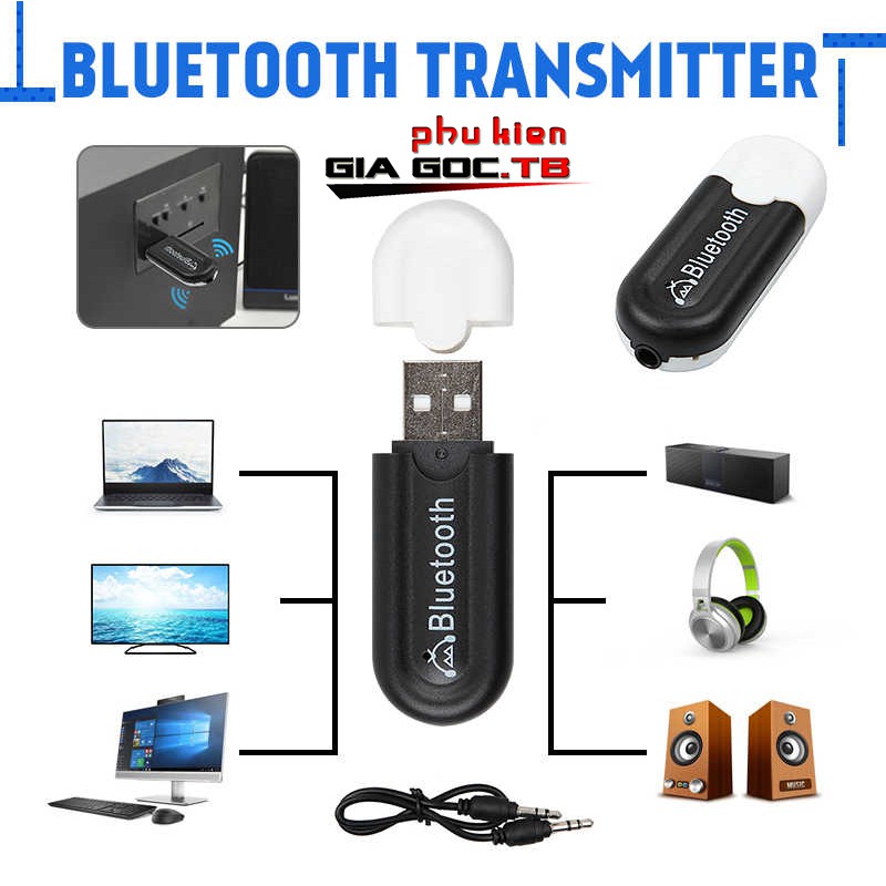 USB Bluetooth 5 0 HJX 001 loại 1 không nhiễu - dùng cho loa, amply, mixer, equalizer 4.8 [Bảo hành 1 đổi 1]