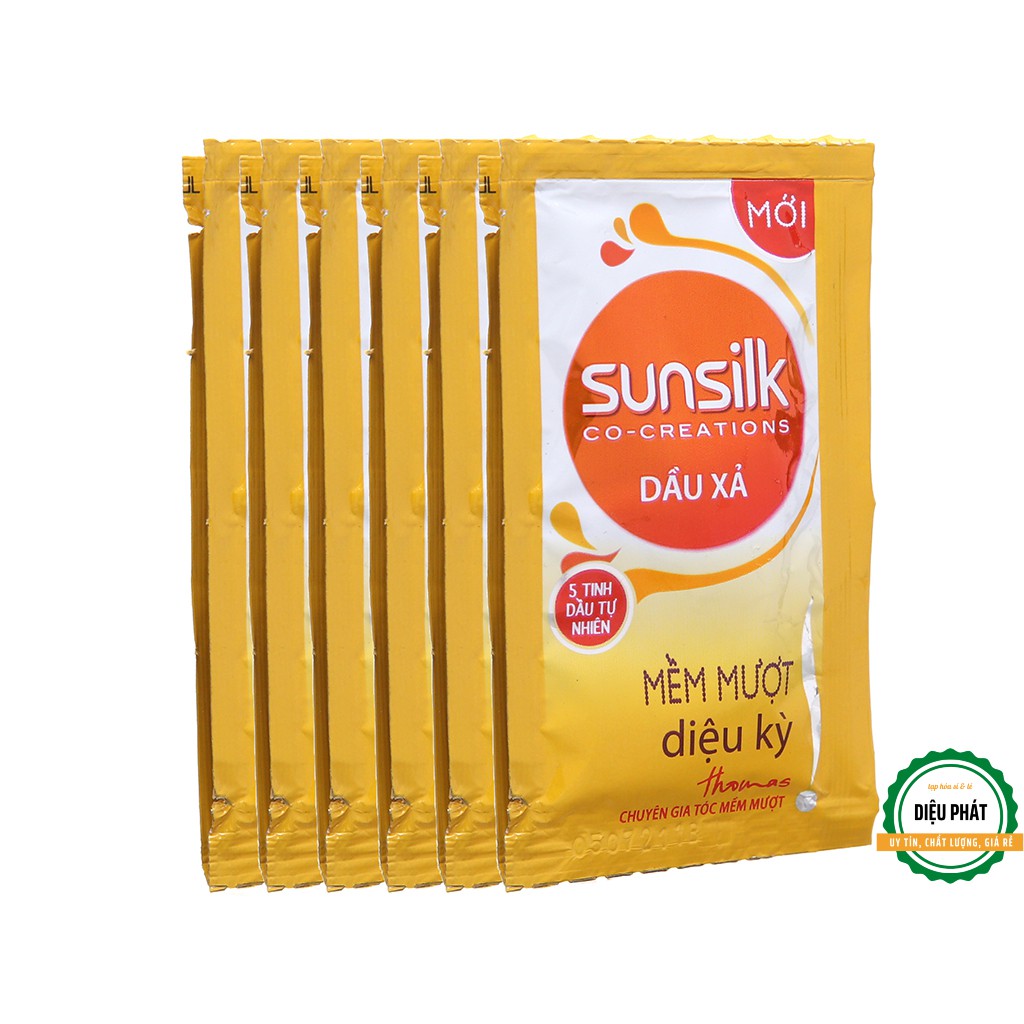 ⚡️ Dầu Xả Sunsilk Vàng, Sunsilk Mềm Mượt Diệu Kỳ 6.1ml x 12 Gói