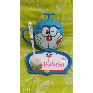 Ly cốc sứ hình 3D Doremon 345ml