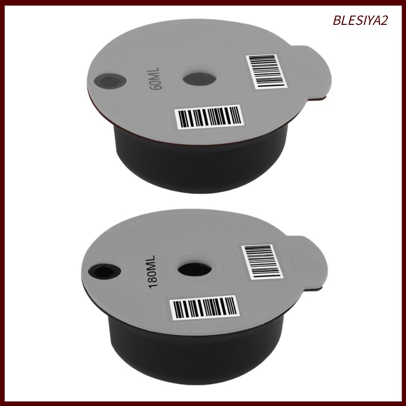 [BLESIYA2]Reusable Coffee Capsule Pod Slicone Lid Fits Bosch for Tassimo Machine 60ml