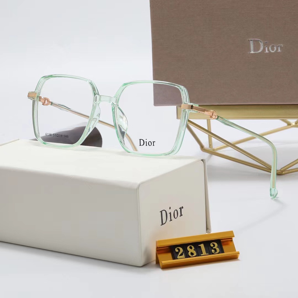 Kính Mát Dior Tròng Vuông Chống Tia UV Phong Cách Retro Sang Trọng Thời Trang Cho Nam Và Nữ