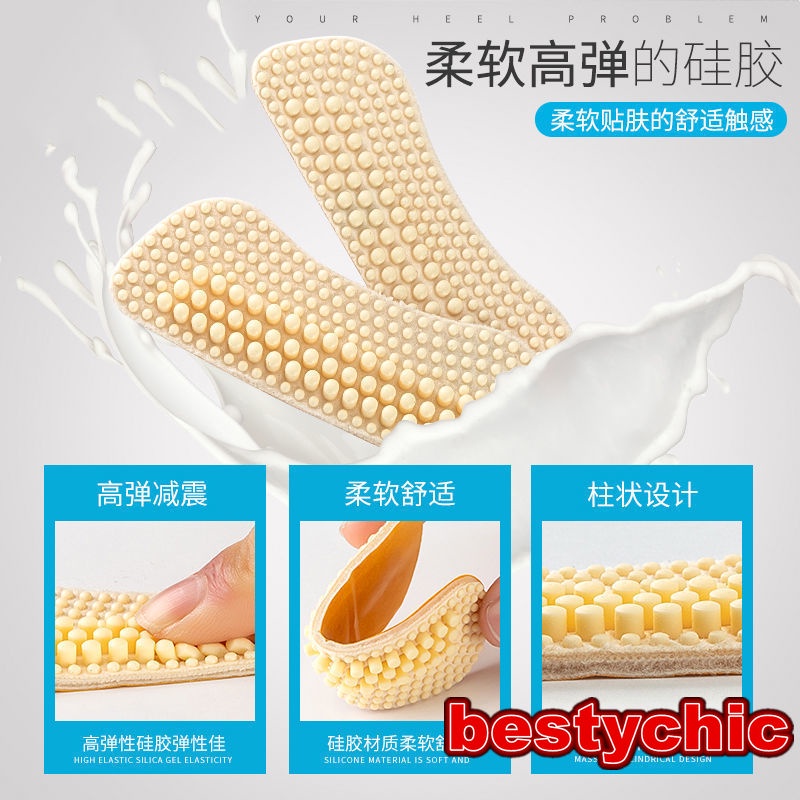 1 Cặp Miếng Lót Gót Giày Bằng Silicone 4D Giúp Giảm Đau