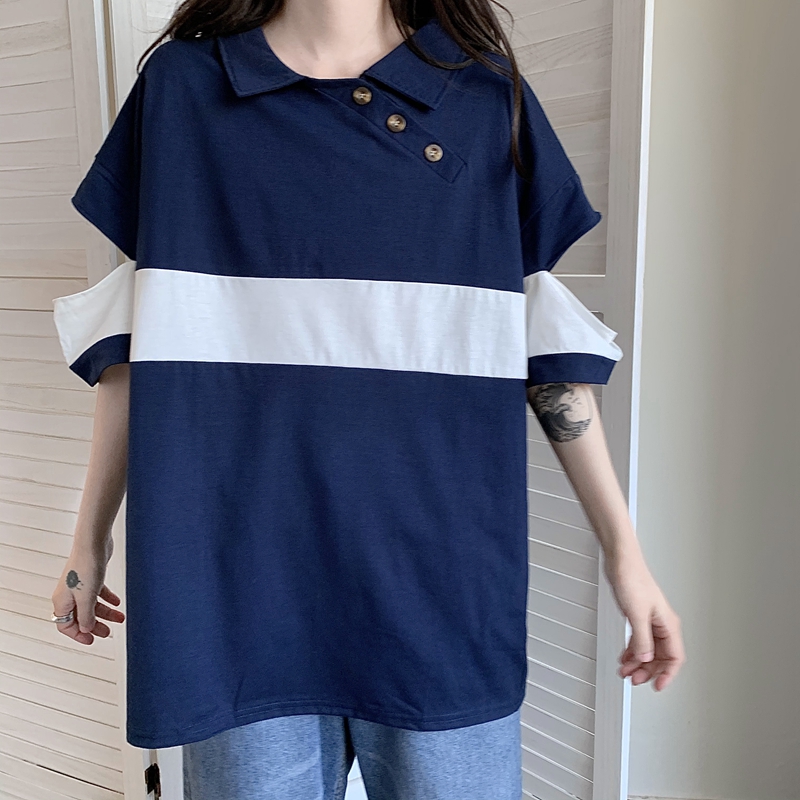 Đầm Thun Cotton Tay Lửng Phối Rách Thời Trang Xuân Hè 2021 Cho Nữ