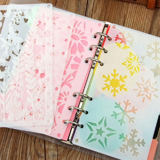 Khuôn vẽ bằng nhựa kích cỡ A6 cho trang trí nhật ký DIY