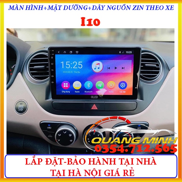 Bộ màn hình OLED C2 NEW  cho xe HUYNDAI I10, Android 10. lắp sim 4g, ram 2g rom 32g - giá màn hình android cho ô tô