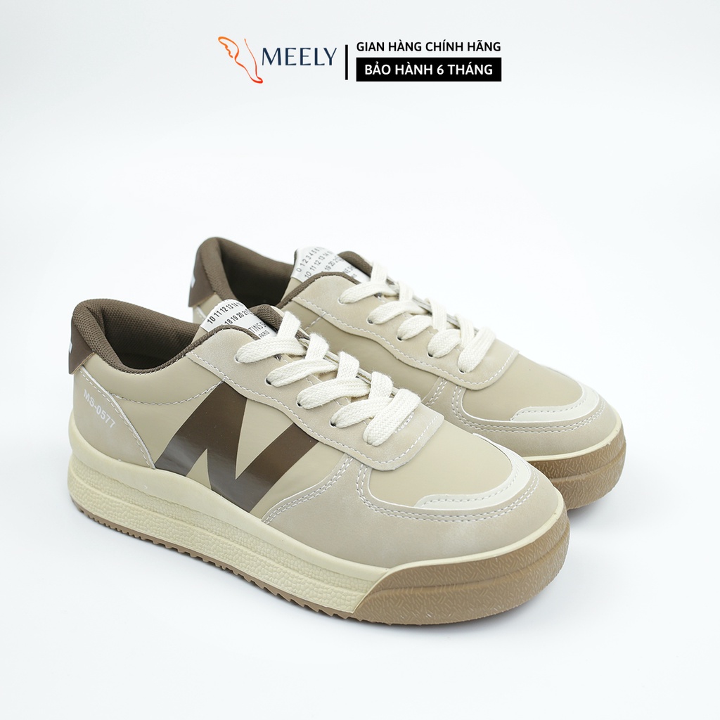 Giày Thể Thao Nữ MEELY Chữ N Kiểu Sneaker Năng Động - N98