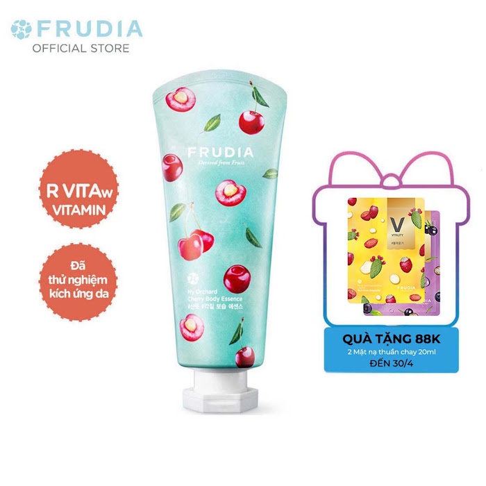 [Tặng 88k] Tinh Dầu Dưỡng Thể Chiết Xuất Anh Đào Frudia My Orchard Cherry Body Essence 200ml