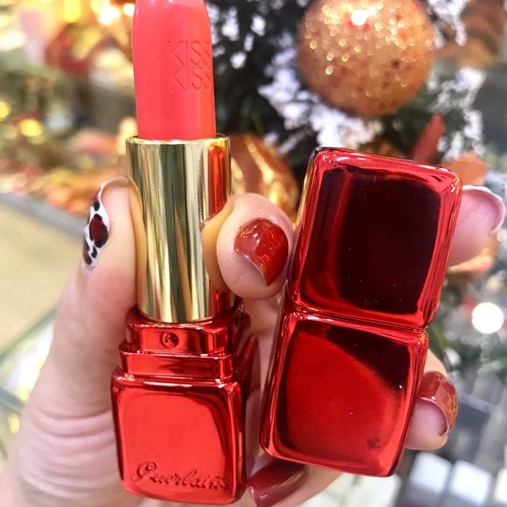 Son Lì Guerlain Kiss Kiss Màu 344 Sexy Coral