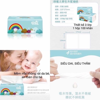 Thùng Giấy Ăn Cầu Vồng Siêu Dai ( Thùng 30 Gói )