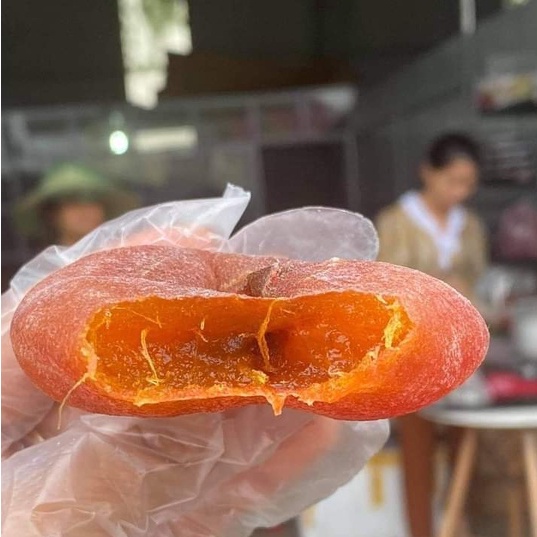 1KG Hồng Sấy Dẻo Nguyên Trái Không Đường Dẻo Ngọt Tươm Mật