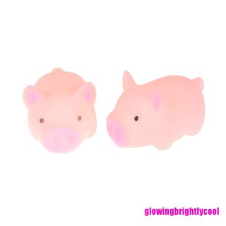 Gbvn Pink Pig Soft Animal Squishy Healing Squeeze Toy Gift Stress Reliever Decorator Adore