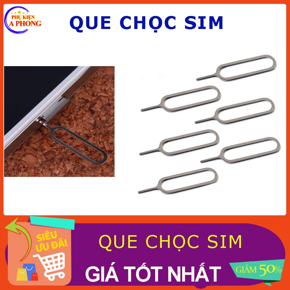 [Giá sỉ] Cây chọc lấy sim, que chọc sim điện thoại inox tiện lợi dễ dàng mở khay đựng