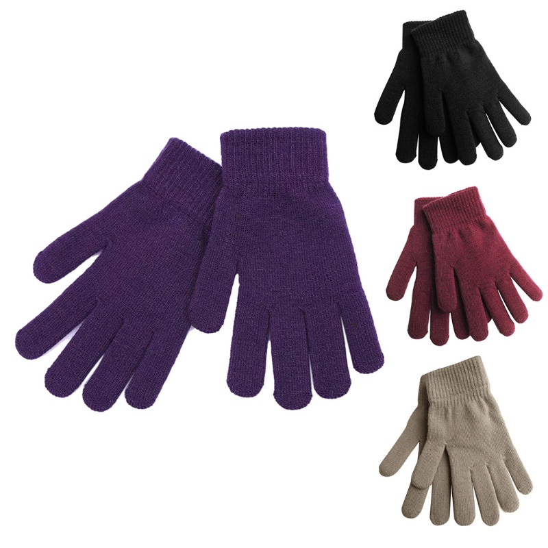 Đôi Găng Tay Len Lót Lông Giữ Ấm Mùa Đông Cho Nam Nữ