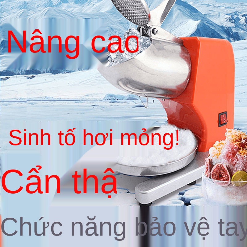 Máy nghiền đá hai lưỡi, máy làm đá thương mại công suất cao , máy bào đá nhỏ gia đình, máy bào quán trà sữa, máy sinh tố