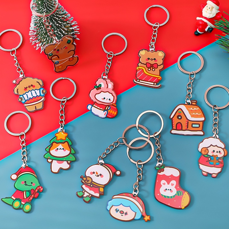 Móc chìa khóa hình ông già noel cho lễ giáng sinh