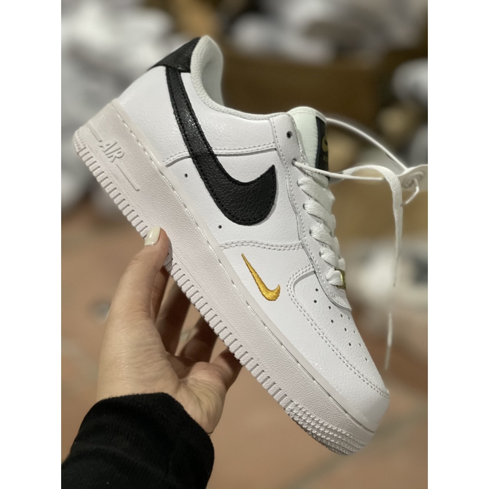 Giày Thể Thao Nam Nữ, Giày_Nike Trắng vệt đen Air Force 1 Hàng Đẹp Full Box Bill hót nhất 2022