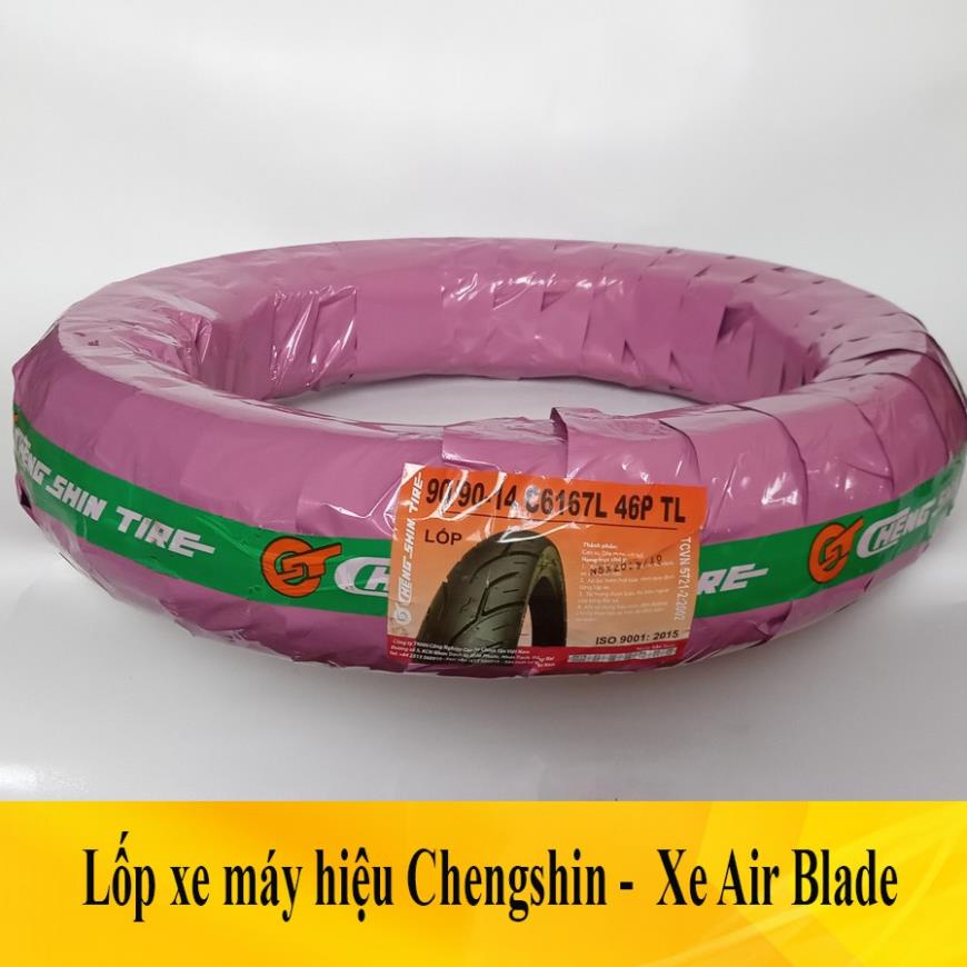 Lốp (vỏ xe máy) Air Blade, vision, click  Air Blade Chengshin (LỐP KHÔNG SĂM) lốp không ruột