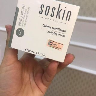 Kem dưỡng trắng da ban đêm Soskin Clarifying Cream 50ML
