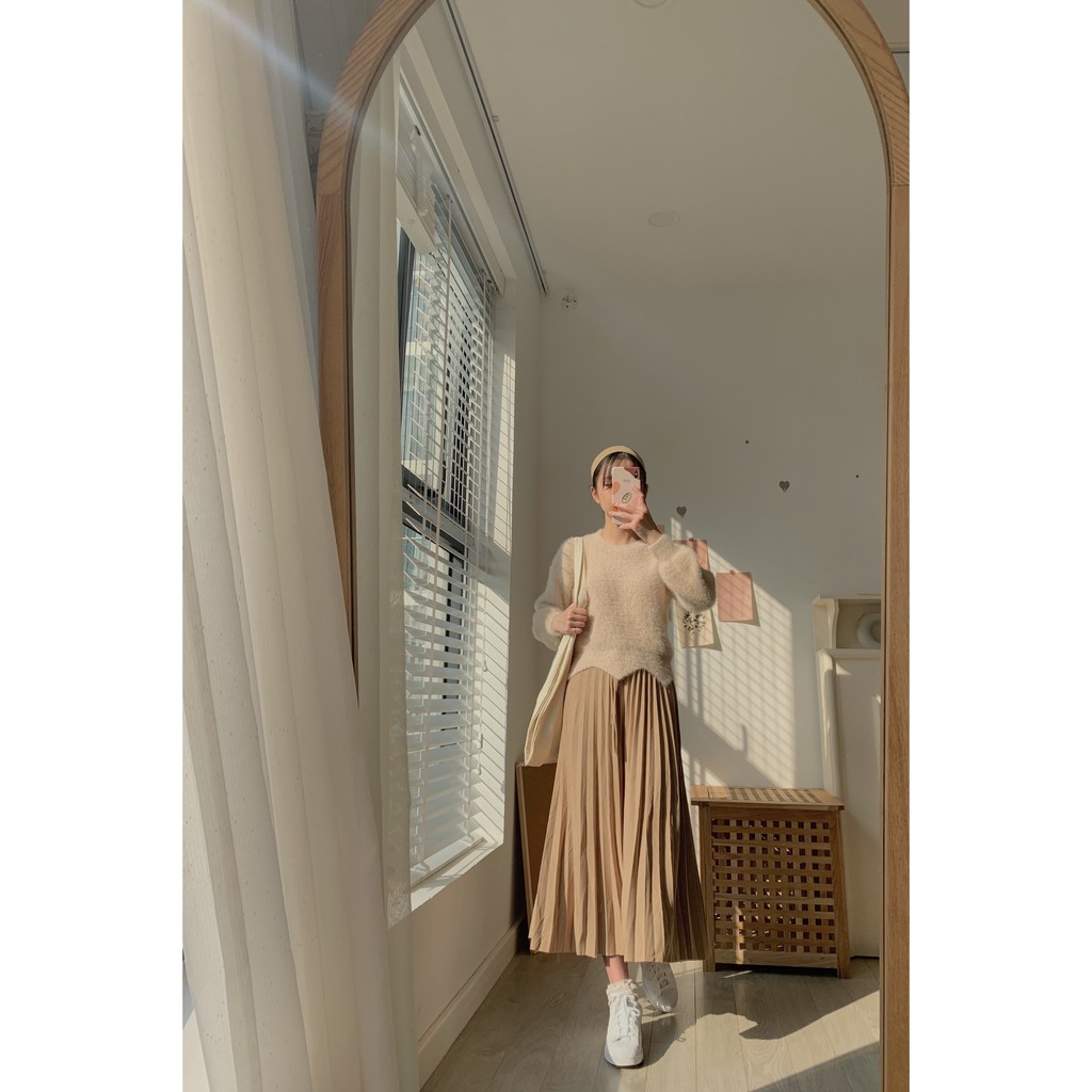 Chân váy midi thun xếp li SK91 1994CLOSET | BigBuy360 - bigbuy360.vn