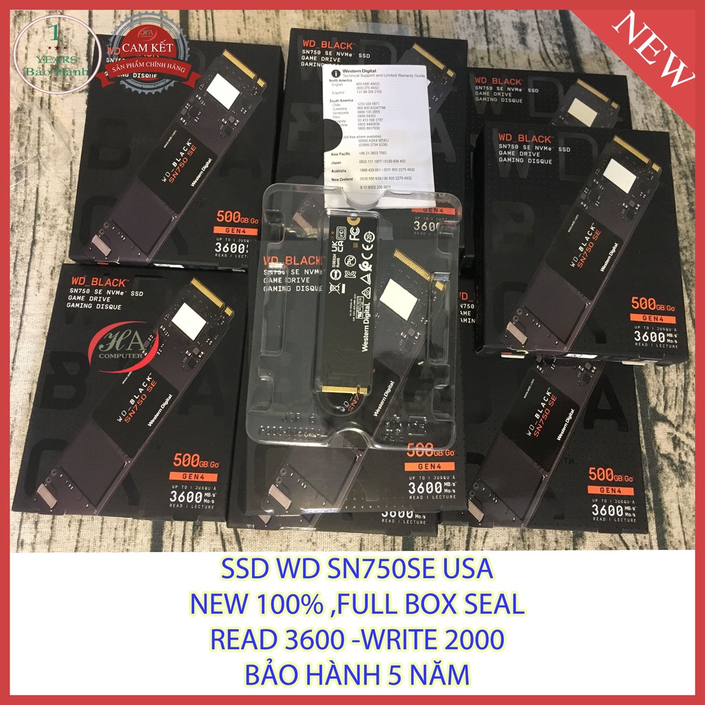 Ổ Cứng SSD 500G WD BLACK SN750SE