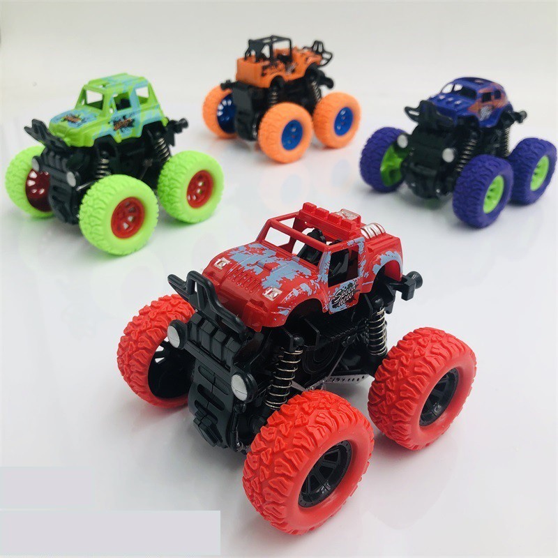 Ô Tô Đồ Chơi Xe Địa Hình Bánh Đà Cho Trẻ Em Nhào Lộn 360 Độ Chạy Cực Mạnh Bằng Nhựa An Toàn Cho Bé