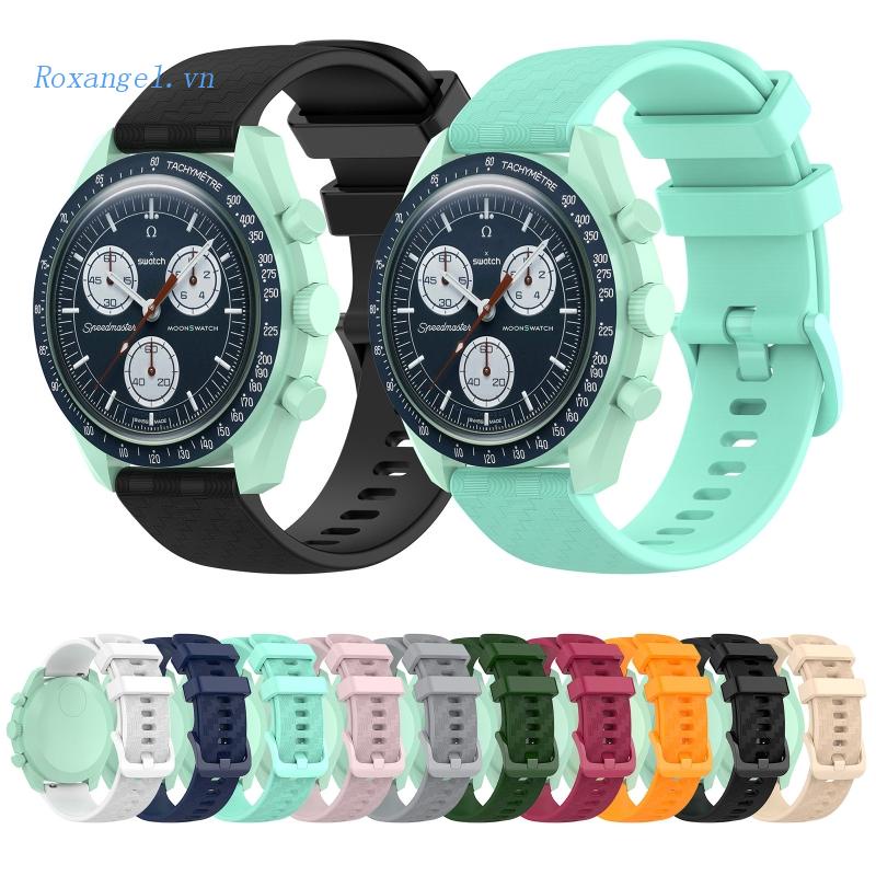 Dây Đeo Silicon Mềm Thoáng Khí Thay Thế Cho Đồng Hồ Thông Minh OMEGA x SWATCH